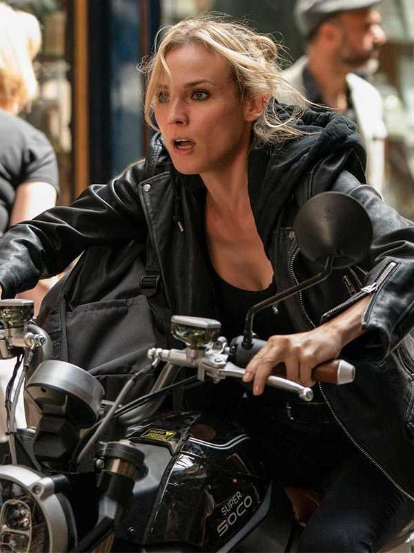 Jessica Chastain The 355 Leather Jacket