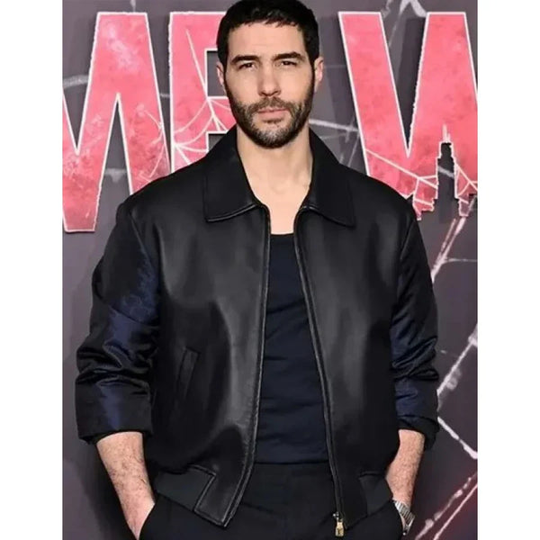 Madame Web Tahar Rahim Premiere Leather Jacket