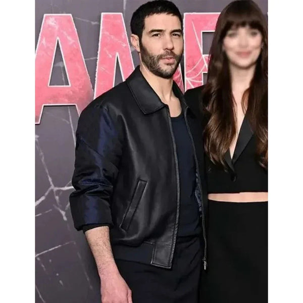 Madame Web Tahar Rahim Premiere Leather Jacket