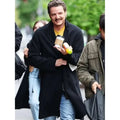 Materialists 2024 Pedro Pascal Black Coat