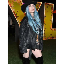 Coachella 2024 Megan Fox Black Leather Jacket