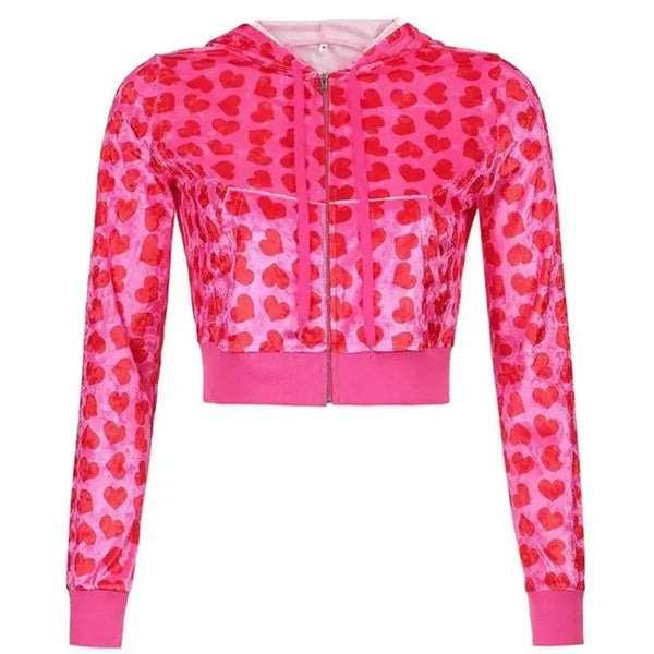 Shop Jennifer’s Body Heart Cropped Hoodie Jacket