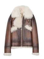 Men’s Brown Aviator Leather Jacket