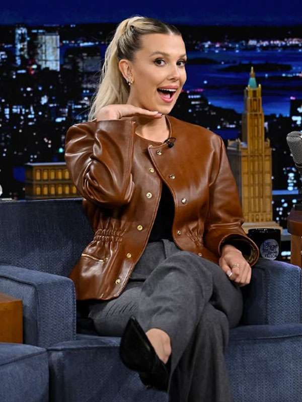Millie Bobby Brown Leather Jacket