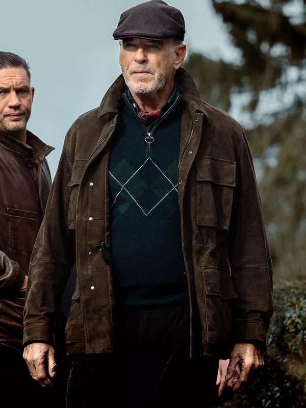 Conrad Harrigan MobLand Brown Suede Leather Jacket