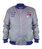 NY Rangers Team OG 2.0 Silver Satin Jacket