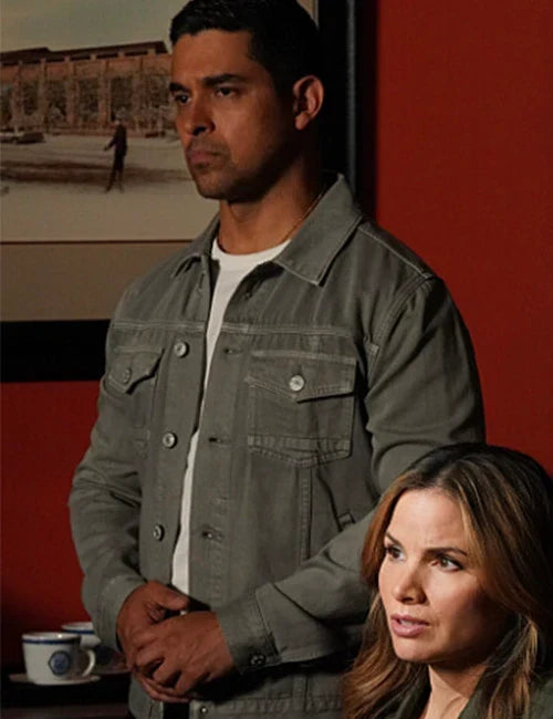 Nick Torres NCIS S22 Grey Denim Jacket