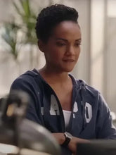 The Rookie 2024 Nyla Harper Blue Zipper Hoodie
