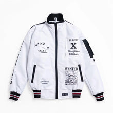 One Piece Gear 5 Cyberpunk Black White Bomber Jacket