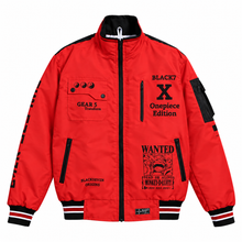 One Piece Gear 5 Cyberpunk Black White Bomber Jacket