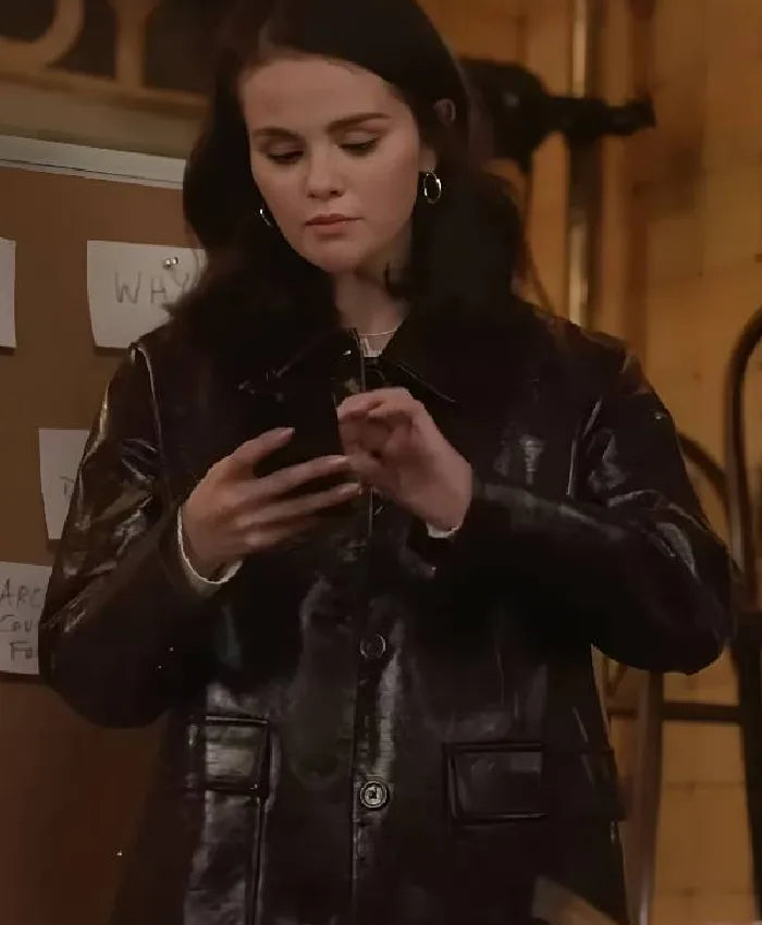 Selena Gomez Only Murders In The Building S05 Black Mid Length Coat For Women