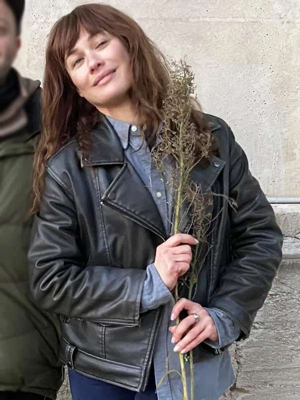 Olga Kurylenko Paradox Effect Black Leather Jacket