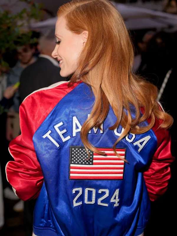 Jessica Chastain Paris Olympics 2024 Jacket