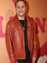 Pete Davidson NYC Orange Leather Jacket