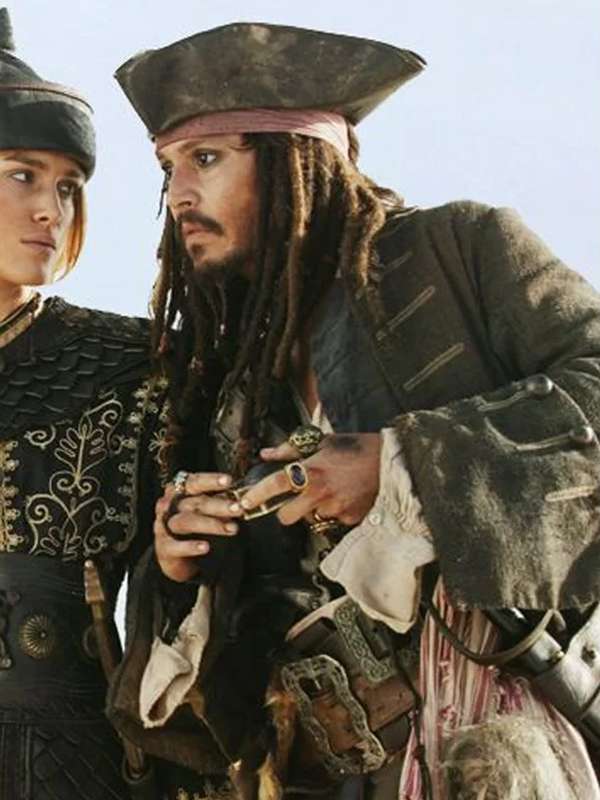 Pirates of the Caribbean Captain Jack Sparrow Trench Coat