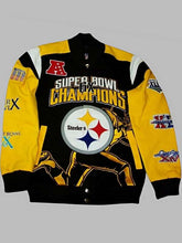 Super Bowl Champions 6X Pittsburgh Steelers Leather Jacket
