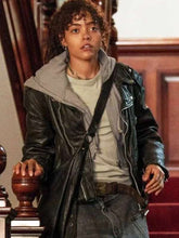 Taylah Sanders Prime Target Black Leather Jacket