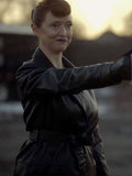 Janine Theriault Relax I’m from the Future 2023 Leather Coat