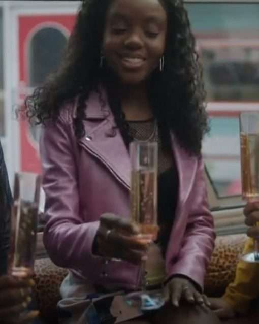 Riverdale Season 5 Josie McCoy Pink Leather Jacket