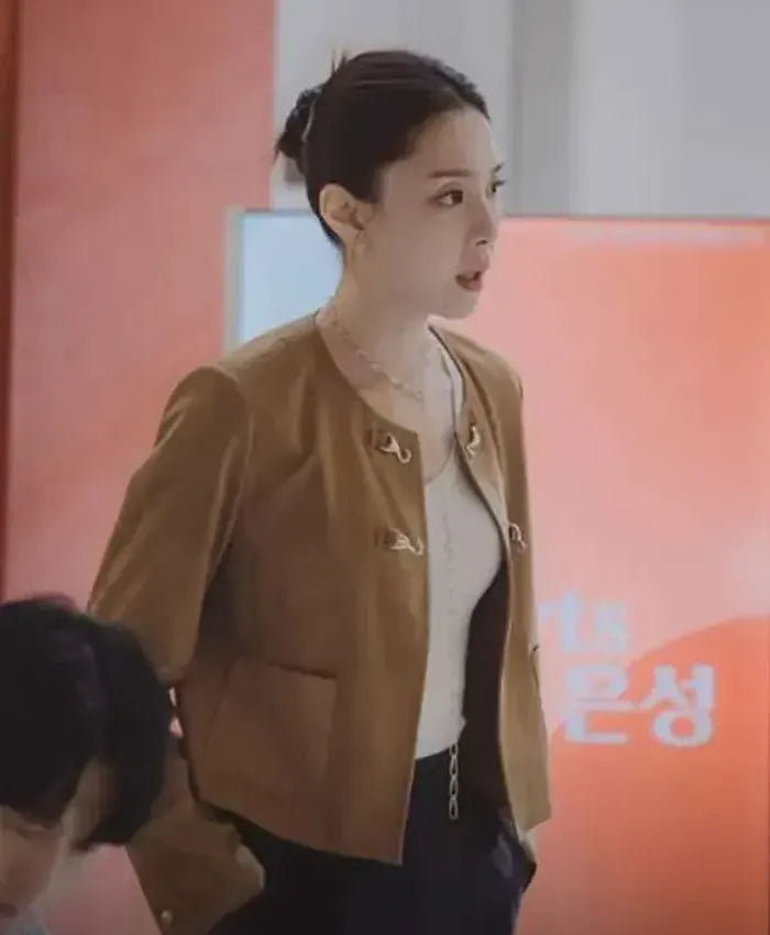 Seo Ji-hye Nice to Not Meet You Brown Jacket
