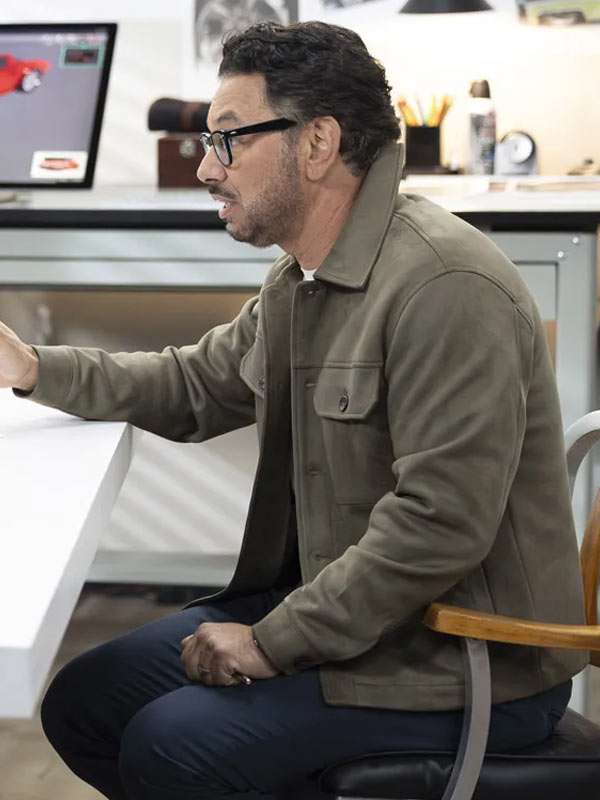 Al Madrigal Shifting Gears S02 Suede Leather Jacket