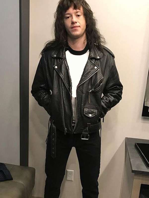 Eddie Munson Stranger Things Black Leather Jacket