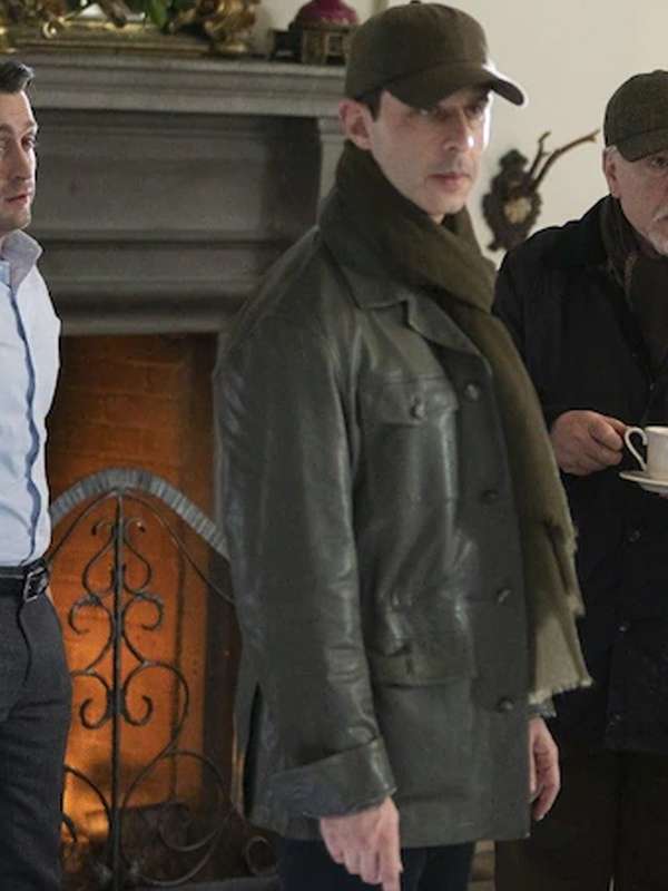 Jeremy Strong Succession Leather Jacket