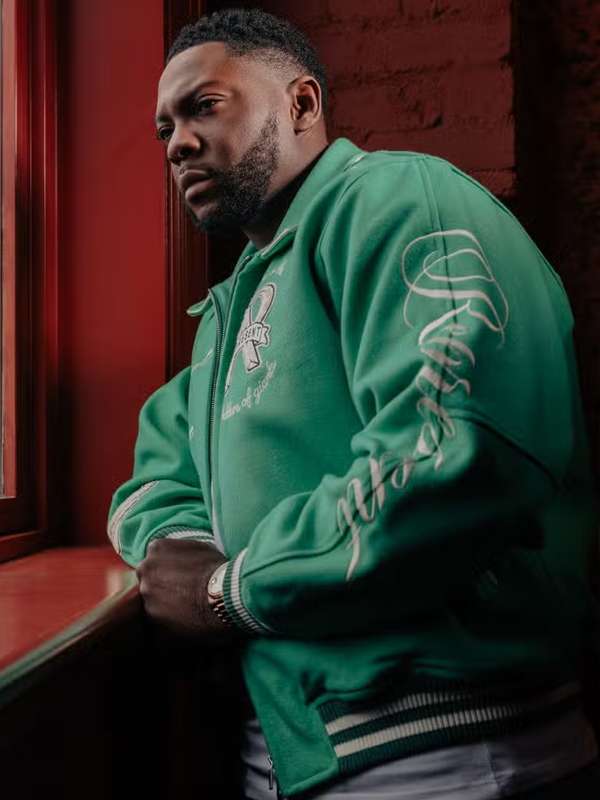 Rapman Supacell Green Varsity Jacket