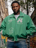 Rapman Supacell Green Varsity Jacket