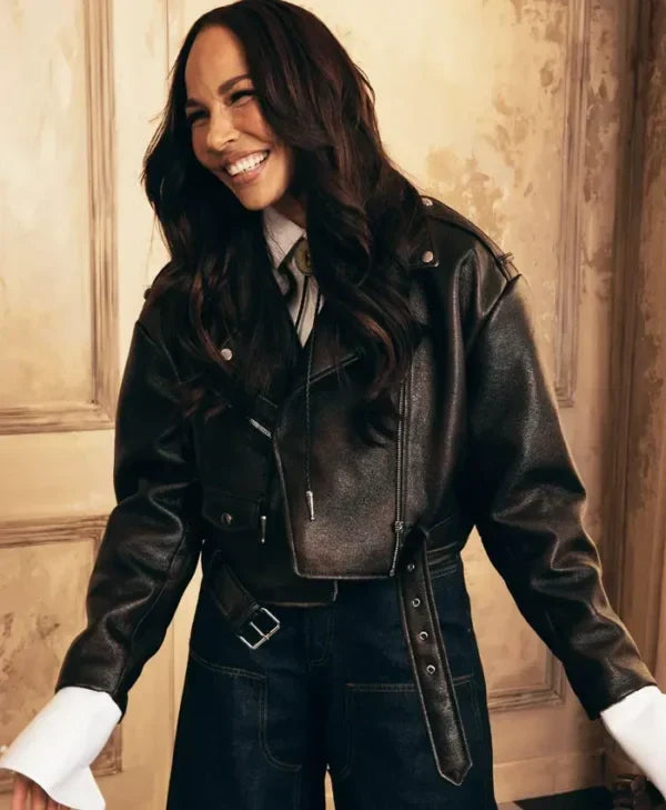 Sweetness Amanda Brugel Black Leather Jacket