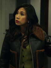 Melody ‘Mel’ Bayani The Equalizer S03 Shearling Leather Jacket