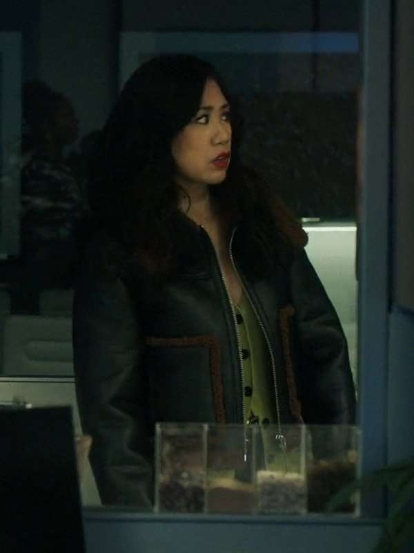 Melody ‘Mel’ Bayani The Equalizer S03 Shearling Leather Jacket