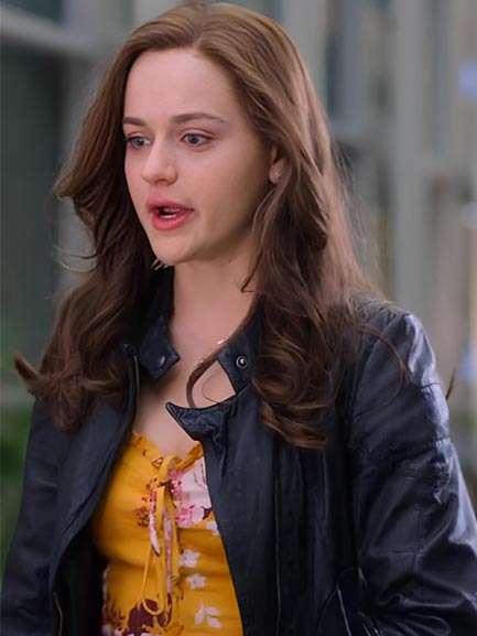 Joey King The Kissing Booth 3 Black Leather Jacket