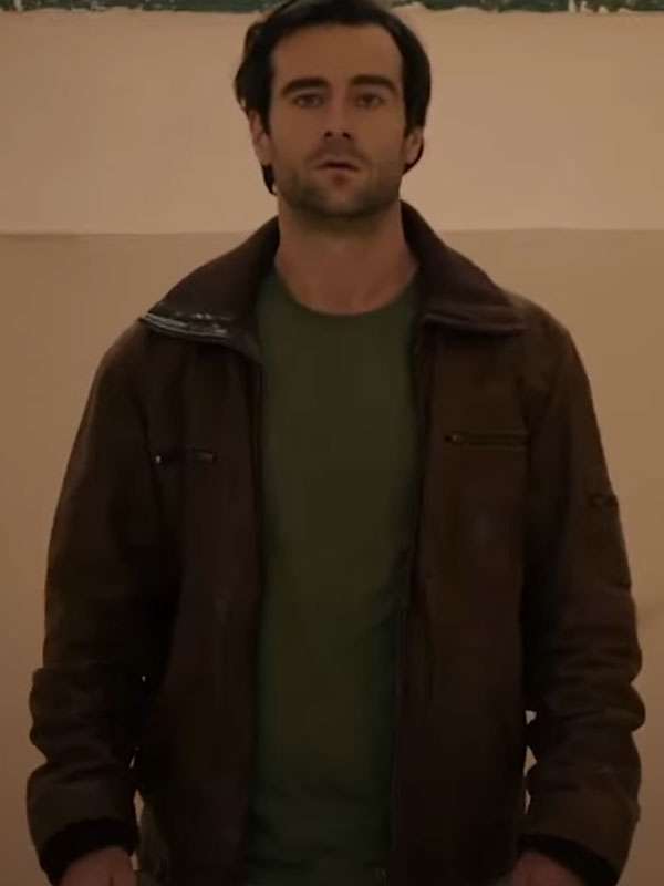 Cillian O’Sullivan The Lost Princess 2025 Brown Leather Jacket