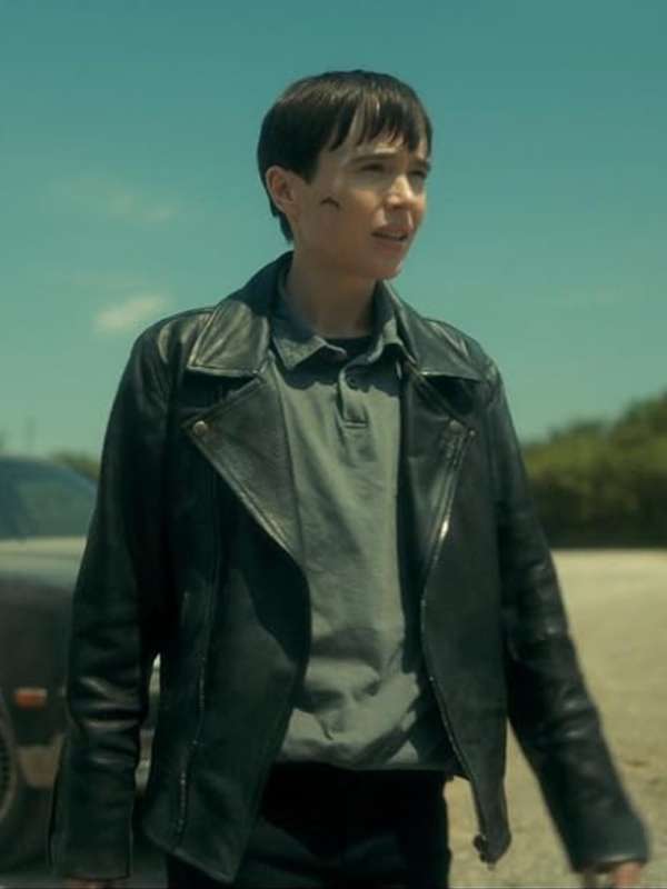 Vanya Hargreeves The Umbrella Academy Black Leather Jacket