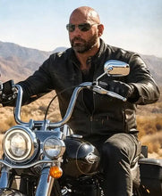 The Wrecking Crew Dave Bautista Black Leather Jacket