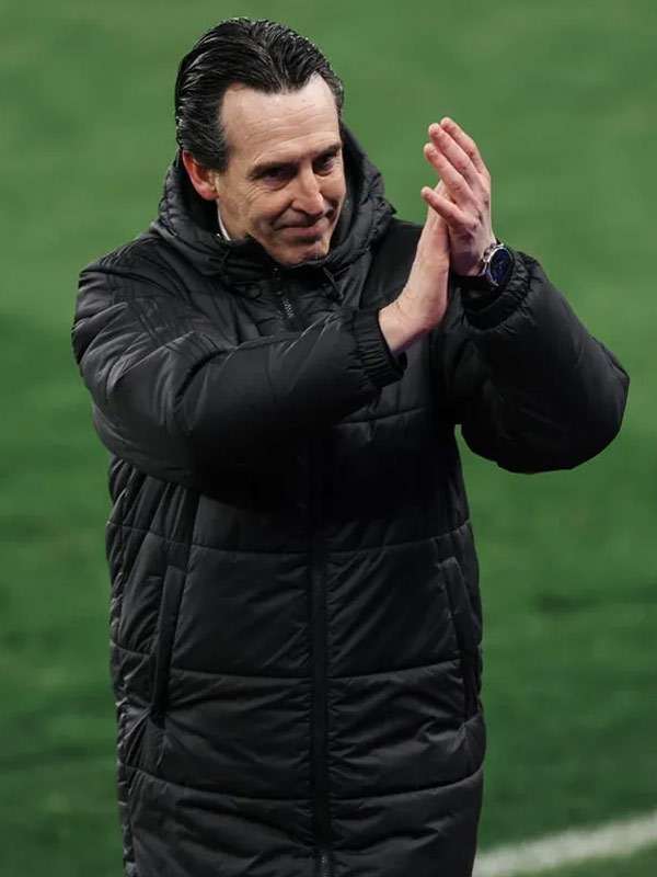 Unai Emery Black Puffer Coat