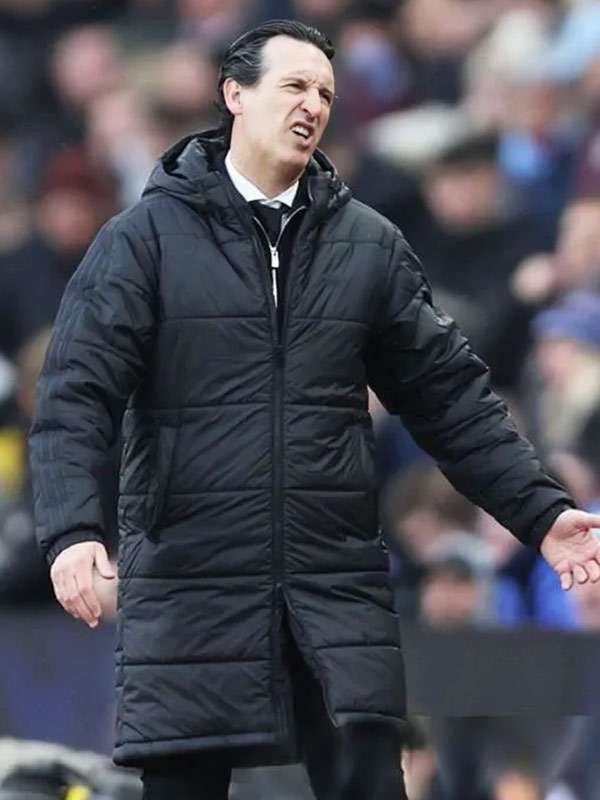 Unai Emery Black Puffer Coat