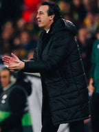 Unai Emery Black Puffer Coat