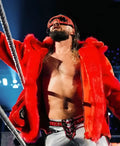 Seth Rollins WWE Monday Night Raw Red Fur acket For Men