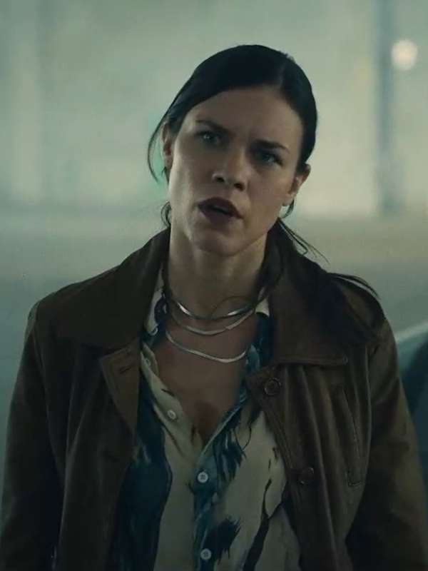 Margot Müller Who Is Erin Carter Brown Leather Jacket