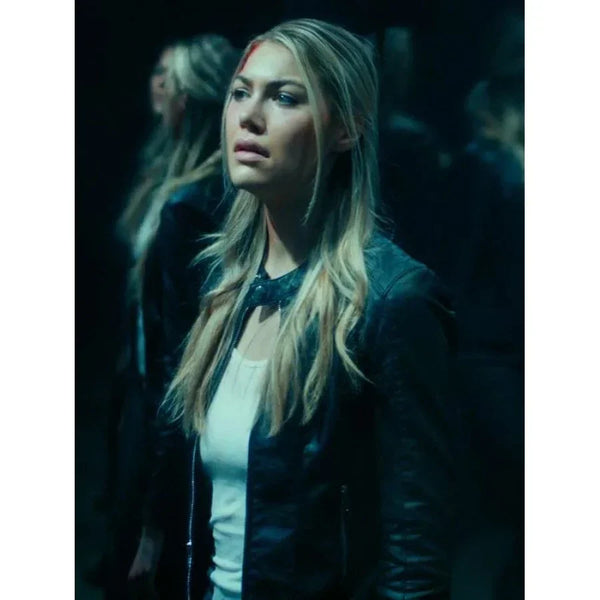 Meredith Vancuyk Woman In The Maze Black Leather Jacket