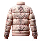 Floral Pink Puffer Jacket