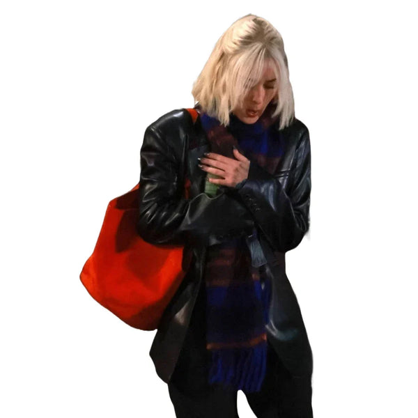 Daddio 2024 Dakota Johnson Leather Jacket