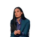 Demi Moore The Substance Blue Blazer