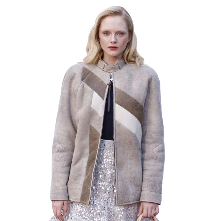 Emma Laird Belted Collar Jacket