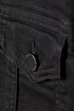 Black Denim Jacket Women, Pocketed
