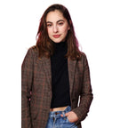 Gabby Between The Temples Checked Coat