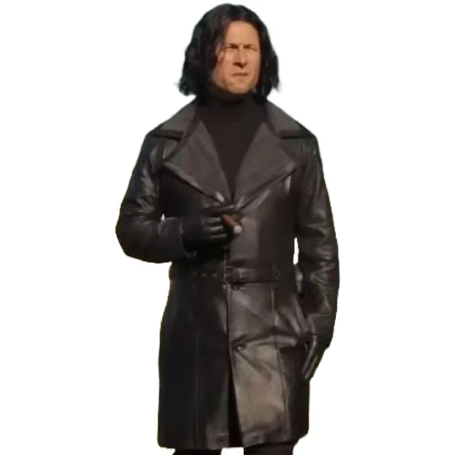Hit Man 2024 Gary Johnson Leather Coat
