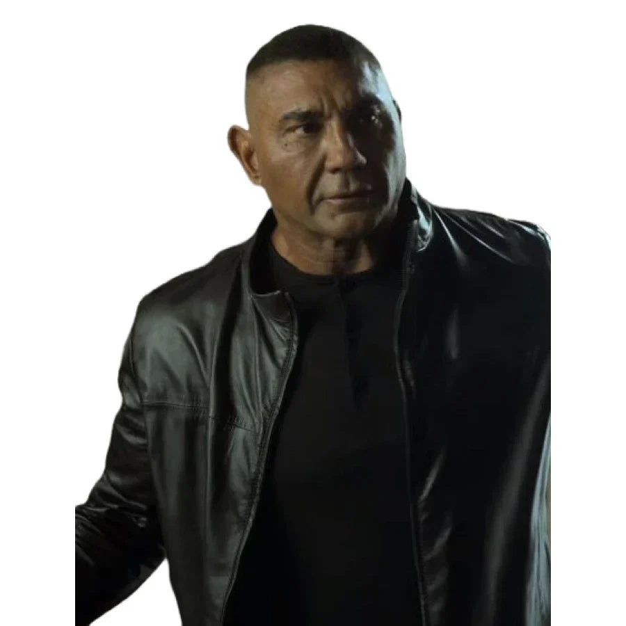 The Killer`S Game 2024 Dave Bautista Black Jacket
